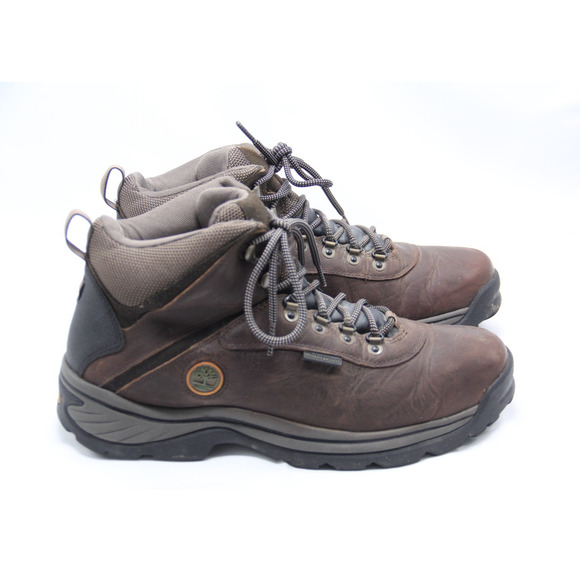 Timberland Ledge Mid Hiking Boots Mens Sz 12 Brown Leather Round Toe Ankle 12135 - Picture 1 of 7